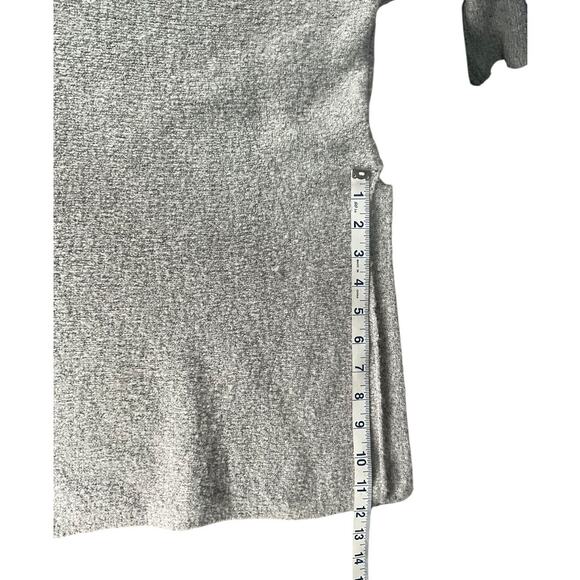 Red Haute Oversized Gray Knit Sweater Tunic Dolman Sleeves Stretchy Small Cozy - Picture 11 of 12